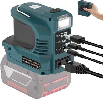 OEM Inversor De Corriente Port&aacute;til De 200 W Para Bater&iacute;as De 18 V - 220-230 V, Puertos Usb, Usb-c Y Toma De Corriente Alterna - Ulisem