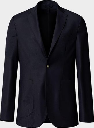 Eton Mens Wool Knit Deconstructed Blazer Jacket