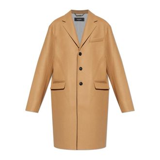 Dsquared2 Wollen jas - Heren - Mantel - Bruin - 2XL - Wol - Jassen