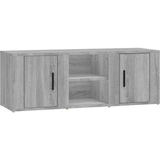 vidaXL Vidaxl - Mueble Para Tv Madera Contrachapada Gris Sonoma 100x31,5x35 Cm