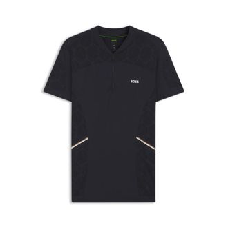 BOSS Slim-fit polo in seamless body-mapping jersey