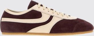 Dries Van Noten Sneakers low top bicolore in pelle liscia e scamosciata
