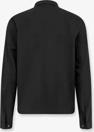 Hev&ograve; Mens Wool Blend Jacket Black Polyester