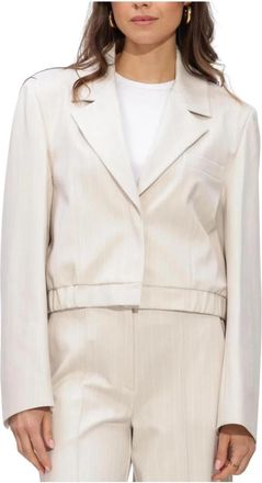 Beaumont Amsterdam Dames Blazers Dagmar Bomber - Dames - Blazers - Beige - XL - Jassen
