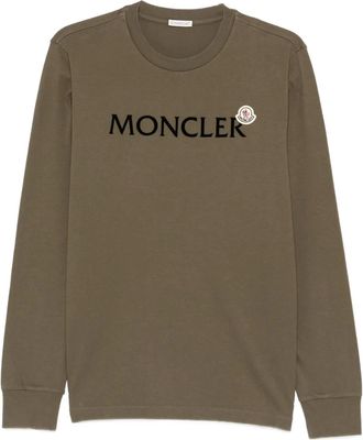 Moncler T-shirt a maniche lunghe - Marrone