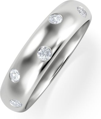 The Diamond Store Seamless Lab Diamond Ring 0.26ct in 925 Silver