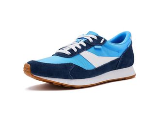 Kizik Siena Hands-Free Mens Walking Shoes Azure Blue/Naval Academy : 11.5 M, Suede/Textile