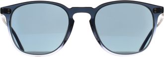 Oliver Peoples Round Unisex Twilight Gradient Regal Blue OV5491SU Finley - Grey - One Size
