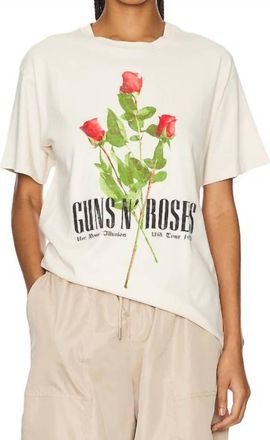 Daydreamer Guns N Roses Tee In Dirty White