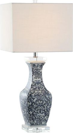 Jonathan Y Designs May 28 Ceramic/Crystal LED Table Lamp, Blue/White at Nordstrom