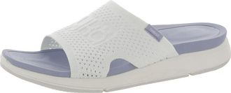Rykä Thrive Sandals Womens White Blue Slip On Open Toe Slides GAL307