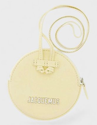 Jacquemus Womens Jacquemus Le Pitchou Circle Pouch Ivory - Tan - Size: O/S