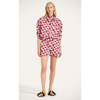 La DoubleJ Pull-Up Shorts in Rose White at Nordstrom, Size X-Small Short