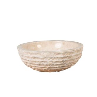 Wanda Collection Lavabo sobre encimera de m&aacute;rmol cuarto de ba&ntilde;ocrema 40 cm