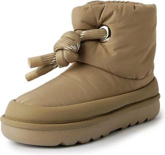 Generic QXDZSW Blend Winter Women Snow Boots Fashion Polyester Cloth Cross Strap Ankle Boots Ladies Silver Black Apricot Platform Boots