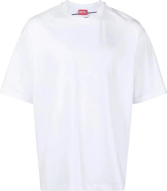 Diesel T-Boggy-Megoval-D Maglietta 100 - Heren - T-shirts - Wit - 2XL - Tops