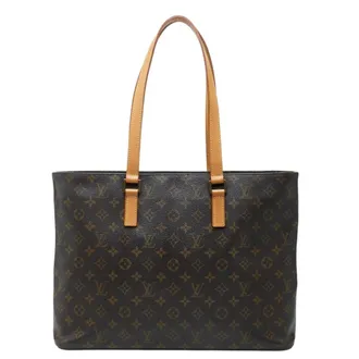 Louis Vuitton Brown Pvc Leather Shoulder Bag Tote Bag (Pre-Owned)