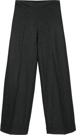 D.exterior high-waist palazzo pants - women - Viscose/Polyamide/Wool/Other fibres/Elastane/Acetate/Elastane - 46 - Grey
