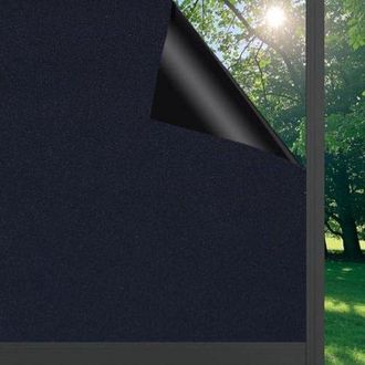 No Brand L&aacute;mina Opaca Negra Para Ventanas - Resistente A La Electricidad Est&aacute;tica Y A Los Rayos Uv