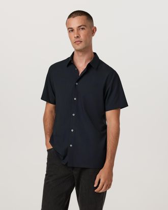 Vuori Clothing Short Sleeve Manhattan Button Down | Waterfall | Medium