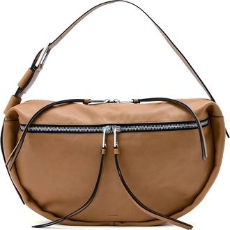 AllSaints Noemie Leather Shoulder Bag in Toffee Brown at Nordstrom