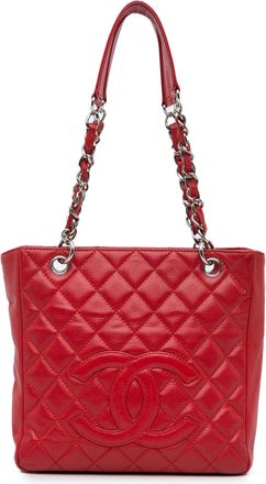 Chanel Pre-owned Womens Classic Flap Quilted Tote Red Leather - One Size