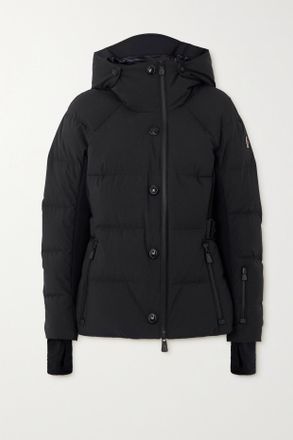 Moncler Piumino Da Sci Con Cappuccio Guyane - Nero