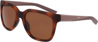 Nike Sunglasses, female, Brown, Size: ONE SIZE Injected Frame Sunglasses with Gradient Lenses