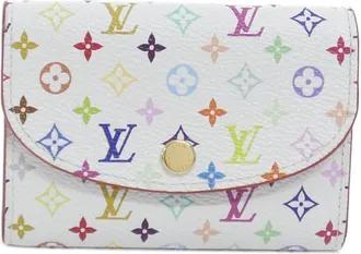 Louis Vuitton Pink White Coated Canvas Coin Purse/Coin Case (Pre-Owned)