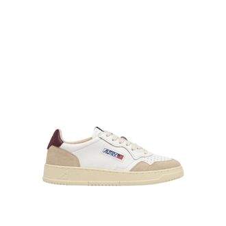 Autry Sneakers, female, White, 6 UK, Medalist Low Leather and Suede Trainers