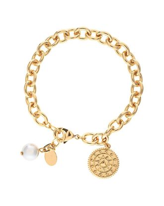 Rivka Friedman 18K Plated 10Mm Pearl Stackable Bracelet