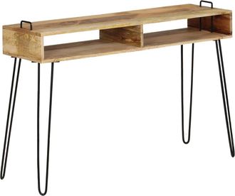 vidaXL Mesa Consola De Madera Maciza De Mango 115x35x76 Cm Vidaxl