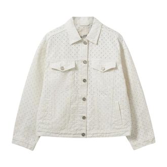 Sofie Schnoor Denim Jackets, female, White, Size: XS Denim Jacket