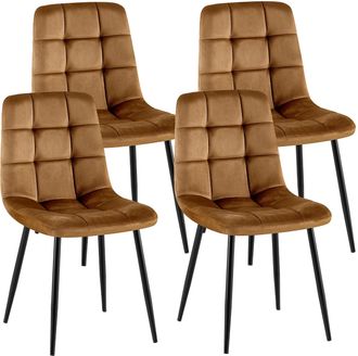 Clp Juego De 4 Sillas De Comedor Antibes Marr&oacute;n