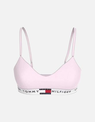 Tommy Hilfiger Womens Heritage Cotton Push-Up Bralette, Light Pink - Size: 16