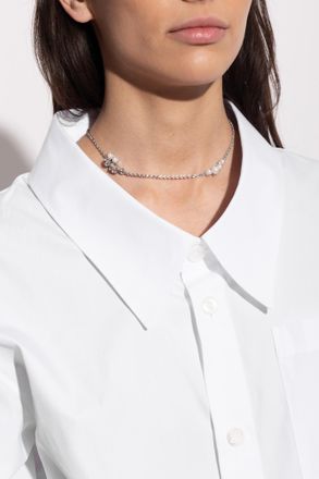 Givenchy Pearl Necklace, Womens, Silver