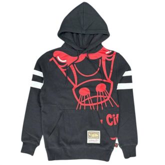 Mitchell & Ness Mens Substantial Chicago Bulls Hoodie In Black