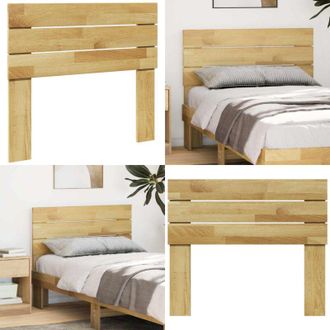 vidaXL Testiera 100 cm in Legno Massello di Rovere - Testiera in legno massello - Testiera letto rovere