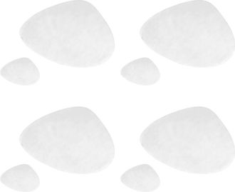 OEM Mantel Individual De Cuero Impermeable, Resistente Al Blanco Plateado