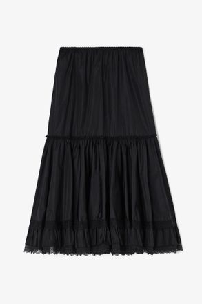 Ganni Skirt in Black Nylon - Size 10/12