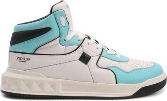 Valentino Garavani White Calfskin High Top Mens Sneakers