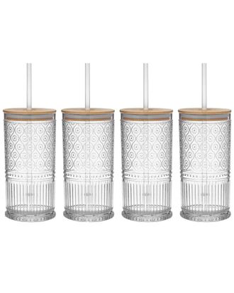 Godinger Set Of 4 Claro Acrylic Sippy Cups