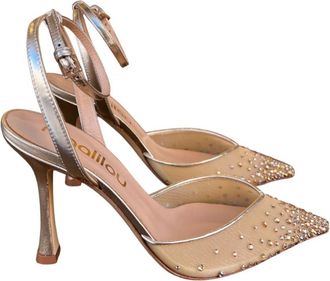 Ninalilou Pumps - Dames - Pumps - Grijs - 39 EU - Tule - Schoenen