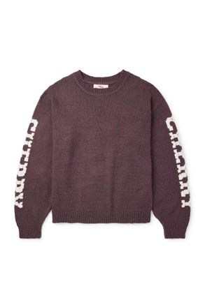 Cherry Los Angeles Logo-Intarsia Cotton Sweater