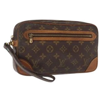 Louis Vuitton Clutch Vintage in Tela Pre-owned - - Pre-owned - Donna - Marrone - ONE SIZE
