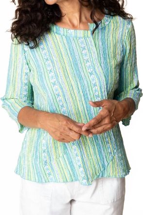 Habitat St. Tropez Stripe Top In Aloe