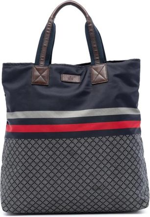 Gucci Pre-owned Tote Bags, female, Blue, Size: ONE SIZE Pre-owned Printed Tote Bag