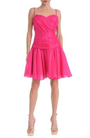 Ciebon Camhara Ruched Detail Minidress in Hot Pink at Nordstrom Rack, Size Large