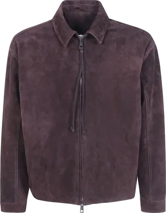 Giorgio Brato Jacket Suede Gu27f.28005.Bcsd Dark Brown