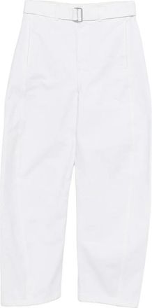 Christophe Lemaire Bleached Denim Belt Trousers